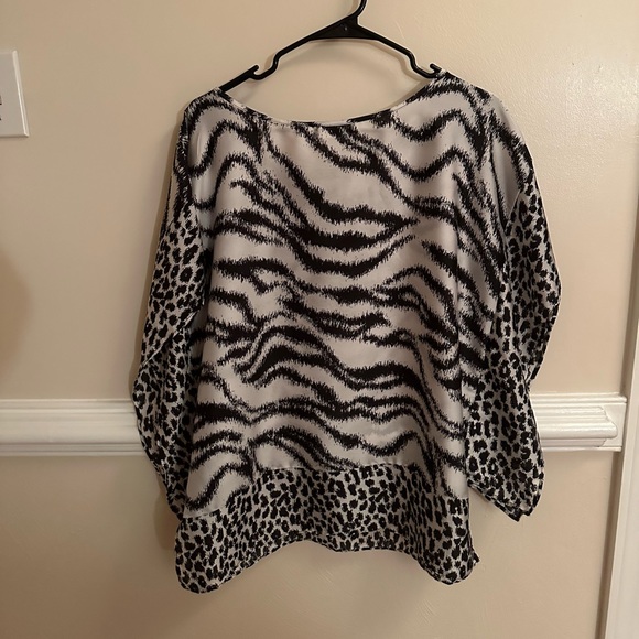 Cato Tops - Ladies blouse zebra/cheetah